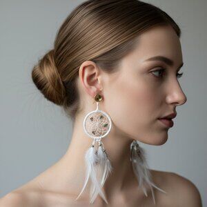 Dreamcatcher earrings